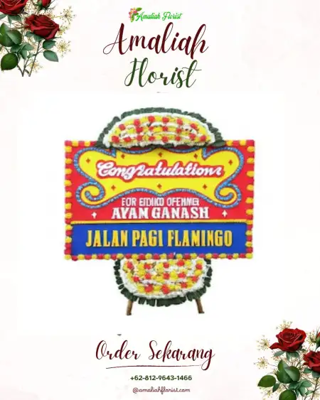 Sewa Papan Bunga Sei Menggaris